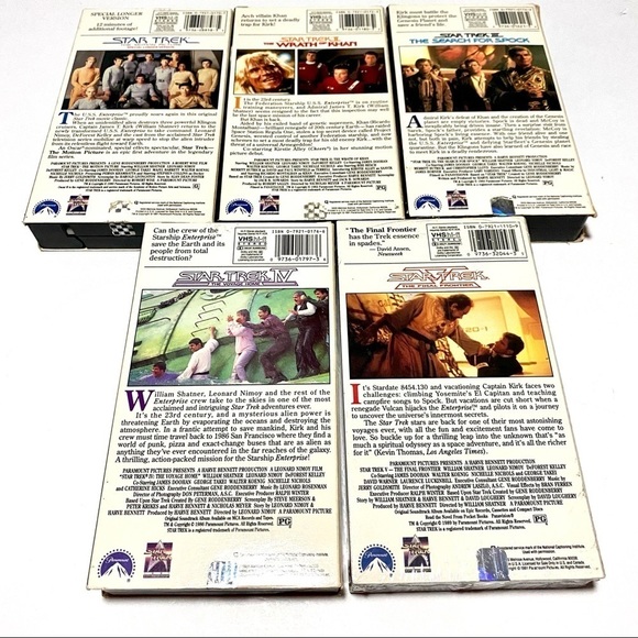 Vintage 1991 Star Trek 25th Anniversary Collection VHS Box Set - Picture 8 of 10